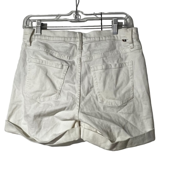 Tommy Hilfiger Fitted Denim Shorts Size 6 White Summer Preppy - Picture 2 of 6